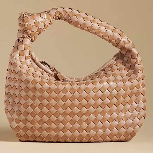 NWT The Brigitte Satchel by Melie Bianco: Check Edition Neutral - Picture 3 of 10